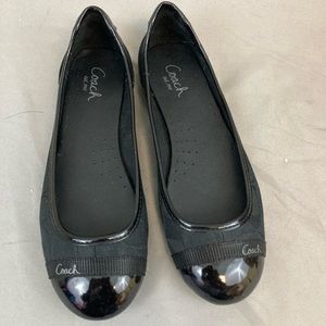 Coach black ballet flats